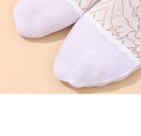 4 Pares De Calcetines De Barco Para Verano Calcetines Cortos Translúcidos Con Encaje Para Mujer Moda Y Trendy - details 16