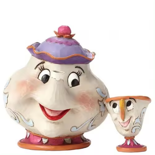 Figura enesco disney la bella y la bestia mrs potts & chip - 1