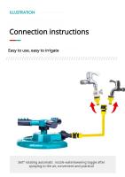 Juego De 4 Aspersores Automáticos Verdes Rotación 360 Grados Riego De Jardín De Verduras Aspersor De Agua Para Riego - details 9