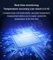 Termómetro De Acuario Digital LCD Mini Para Tanque De Peces Precisión Alta Tipo-C Recargable Rango De Medición -9.9 a 50℃ - details 6