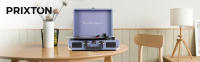 Tocadiscos Bluetooth VC400, Reproductor por Bluetooth y USB, Digitalización de vinilos, 2 Altavoces Incorporados, Diseño de Maleta Vintage | PRIXTON - details 0