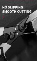 Tijeras Profesionales De Acero Para Metal Trimmer De Hojas De Metal Y PVC Herramienta De Corte Industrial Con Mango De Goma - details 2