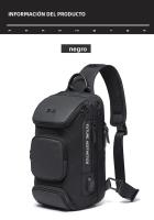BANGE Bolso Transversal Antirrobo Para Hombres Bolsa De Hombro Mensajero Impermeable Bolsa De Pecho Para Viajes Cortos - details 11