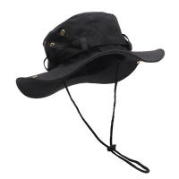 Sombrero De Pescar Estilo Cowboy Para Hombres Verano 2023 Protección Solar Amplio Y Transpirable Para Camping Playa Y Excursiones Al Aire Libre - details 4