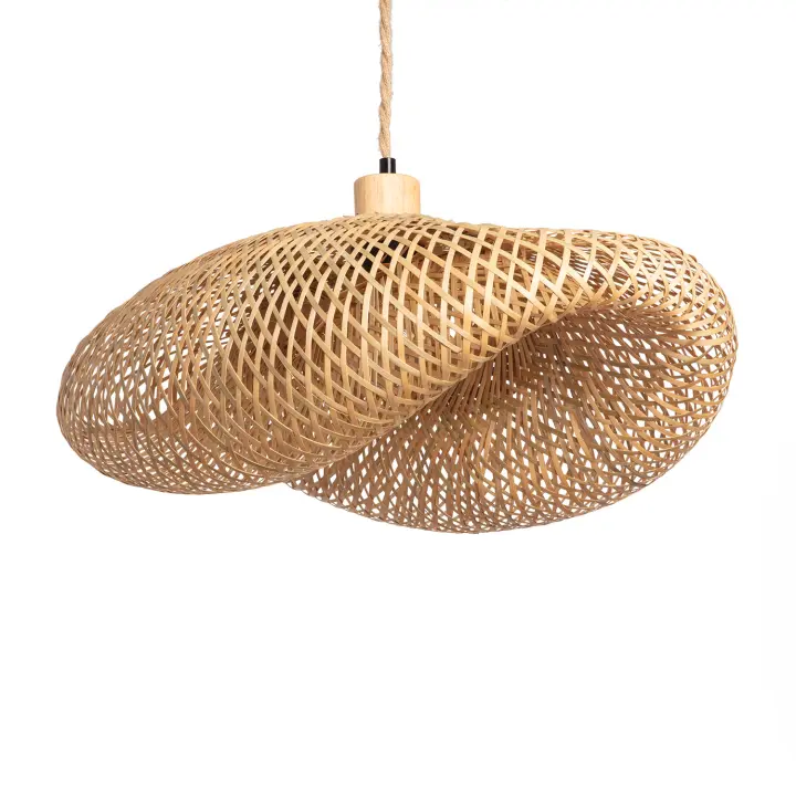 Ledkia Lámpara Colgante Bambú ILUZZIA - Diseño Único y Elegante - 1