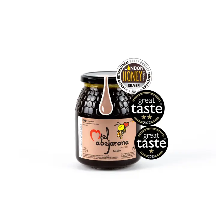 Miel Abejarana - Miel de Castaño 1000G - Artesana  GREAT TASTE 2022, 2023 - 1