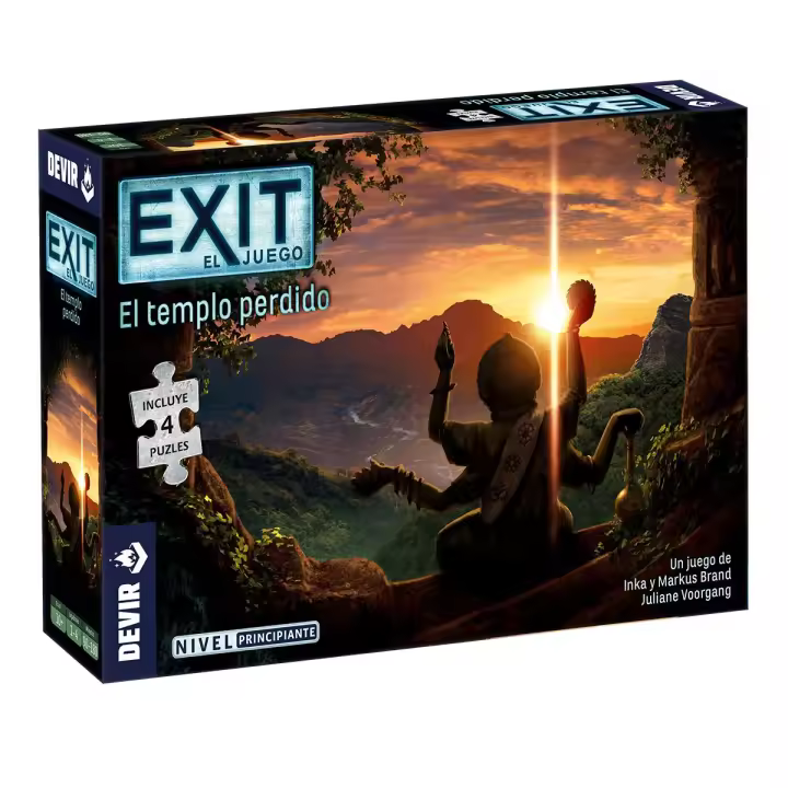 Exit El Templo Perdido. Juego de Mesa. Scape Room de mesa. Devir - 1