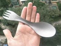 Cuchara De Titanio Ultra-Ligera 2 En 1 Cuchara Y Navaja Para Camping Y Picnics Herramienta De Sobrevivencia EDC Para Viajes Y Senderismo - details 3