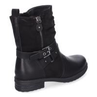 PuntoSalao Botines planos estilo motero para mujer color negro F6603 - losBotines planos estilo motero biker para mujer color negro F6603son una adición imprescindible a tu guardarropa - details 2