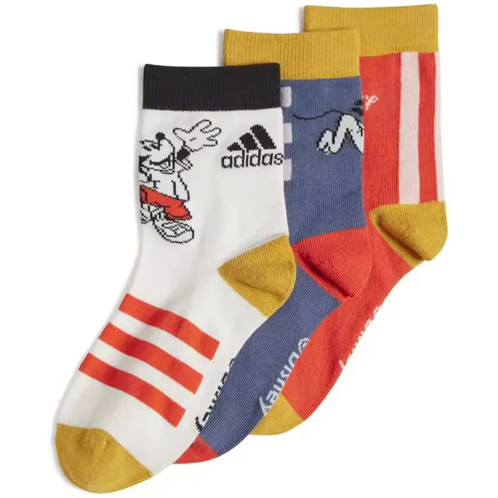 Calcetines Adidas Mickey Mouse Pack 3 para niños unisex en color multicolor - 1
