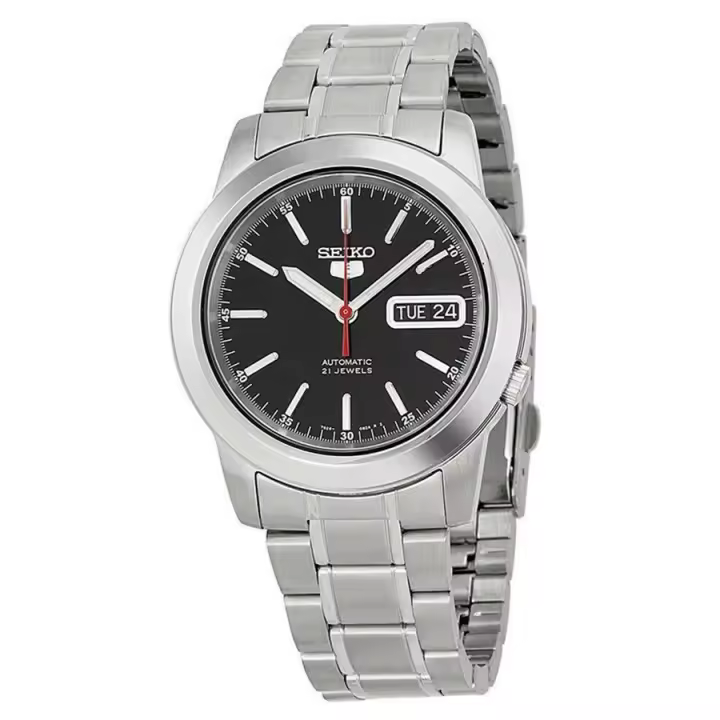 SEIKO 5 Series SNKE53K1 Reloj Automático para Hombre Esfera Negra Día/Fecha Maple - 1