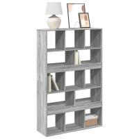 vidaXL Estantería madera de ingeniería 100x33x156,5 cm en color Roble Sonoma/Blanco/Marrón roble y más | almacenamiento funcional diseño moderno para baño dormitorio sala - details 4