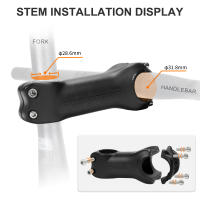 TOSEEK K04 Tornillo De Carbono Para Bicicleta De Montaña 6/17 Grados 31.8mm Handlebar Stems 70/80/90/100/110/120/130mm Negro Mate Piezas De Bicicleta - details 8