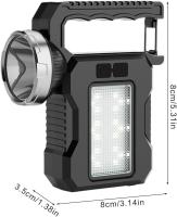 Interior solar led interior multiusos potente recargable para exteriores, camping, viajes, exploración, 3,1x1,3x5,3 pulgadas, 142g, material ABS - details 0