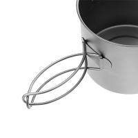 Tomshoo Taza De Titanio De 1100ml Para Camping Y Pícnic Con Tapa Vajilla De Camping Accesorios De Cocina Reutilizable - details 4