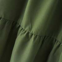 Vestido Sin Mangas De Cuello Halter ZANZEA Para Mujer Estilo Coreano Con Volantes Y Patchwork Vestido De Playa Suelto De Verano Vestido Midi Natural - details 10