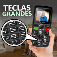 Funker C120 Classic - Teléfono Móvil para Personas Mayores con Botón SOS - Teclas Grandes y Volumen Alto -USB-C - Bateria 1000mAh - Pantalla Grande de 1,8 Pulgadas - Fácil de Usar - details 2