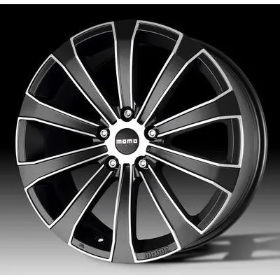 LLANTA MOMO EUROPE 7,0X16 ET30 5X120 NEGRO MATE PULIDO 72,6 VIA - 1