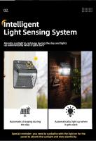 Lámpara Solar Exterior Con Sensor De Movimiento PIR 30 LED Luz De Pared Impermeable Para Jardín Decoración De Calle Luz Solar Autónoma - details 17