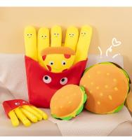 Muñeco De Peluche Creativo De Papas Fritas Y Hamburguesa Para Decoración De Parejas Regalo De Cumpleaños Para Niñas Y Niños - details 15