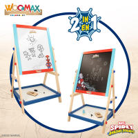 WOOMAX - Spidey y su superequipo pizarra caballete infantil 2 en 1, juguetes para niños, doble cara, blanca y negra, todo en uno, con tizas, borrador, rotulador, regalos para niños y niñas, +4 años - details 1