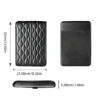 Almohadilla De Reposabrazos Para Coche De Cuero PU Con Bordado De Onda Protección Del Consolador Central Cubierta De Caja De Almacenamiento Accesorio Automotriz - details 11