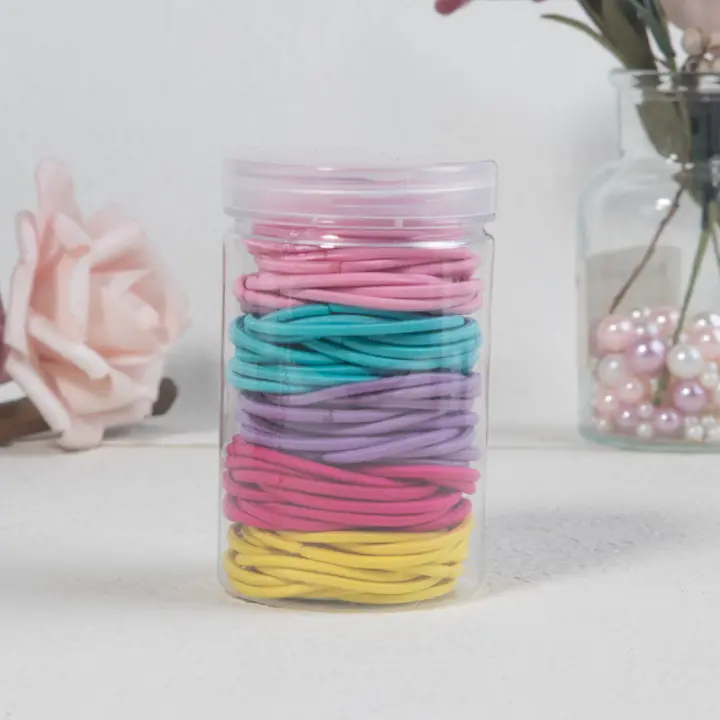 100pcs Cinturones Elásticos Para Niñas Gorros De Cabello Para Niños Accesorios De Cabello De Goma Moda Infantil - 1