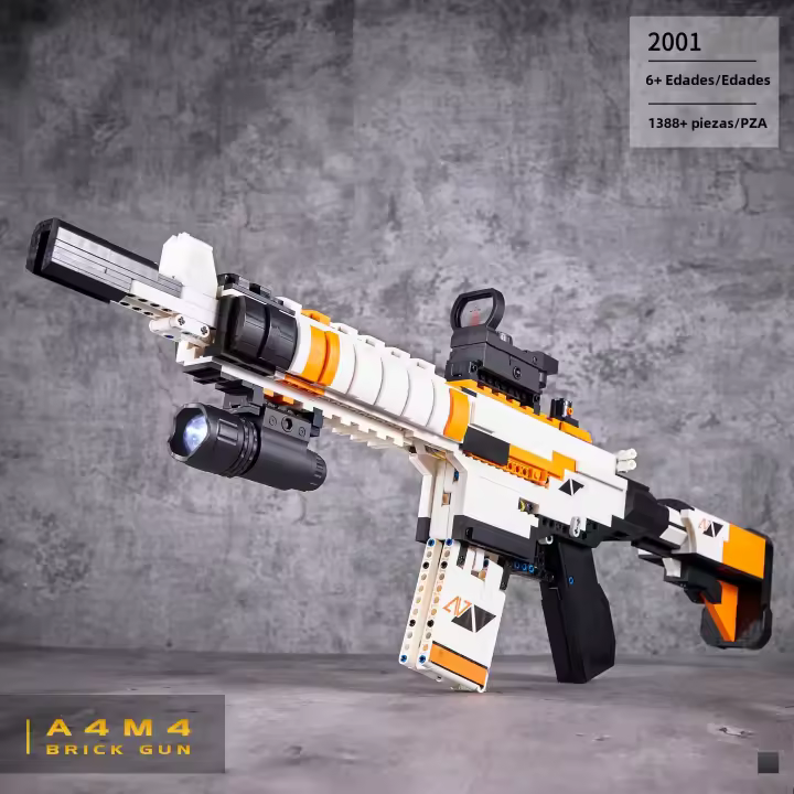 Bloques De Construcción Técnicos AK47 M4A4 AWP P90 Con Motor Set De Juguetes De Armas Para Niños Regalo Educativo Para Niños Y Adolescentes - 1