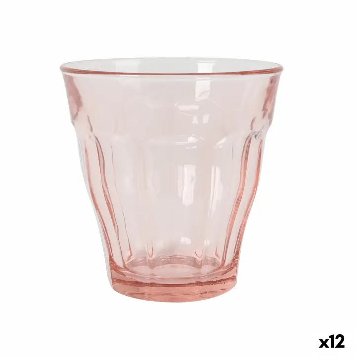 Set de Vasos Duralex Picardie Rosa 250 ml 4 Piezas (12 Unidades) - 1