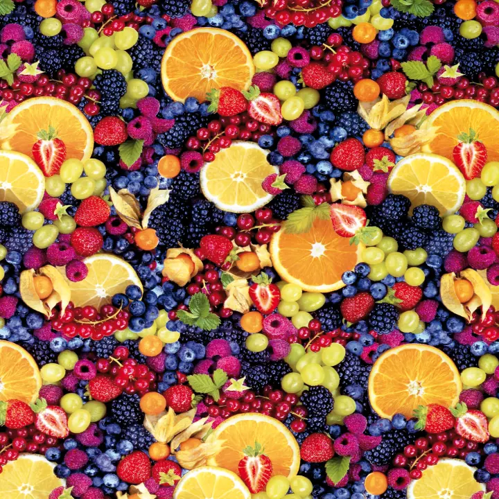Mantel Hule Frutas Valentia Home | Estampado Antimanchas | Repelente de Agua | Protección Mesa - 1