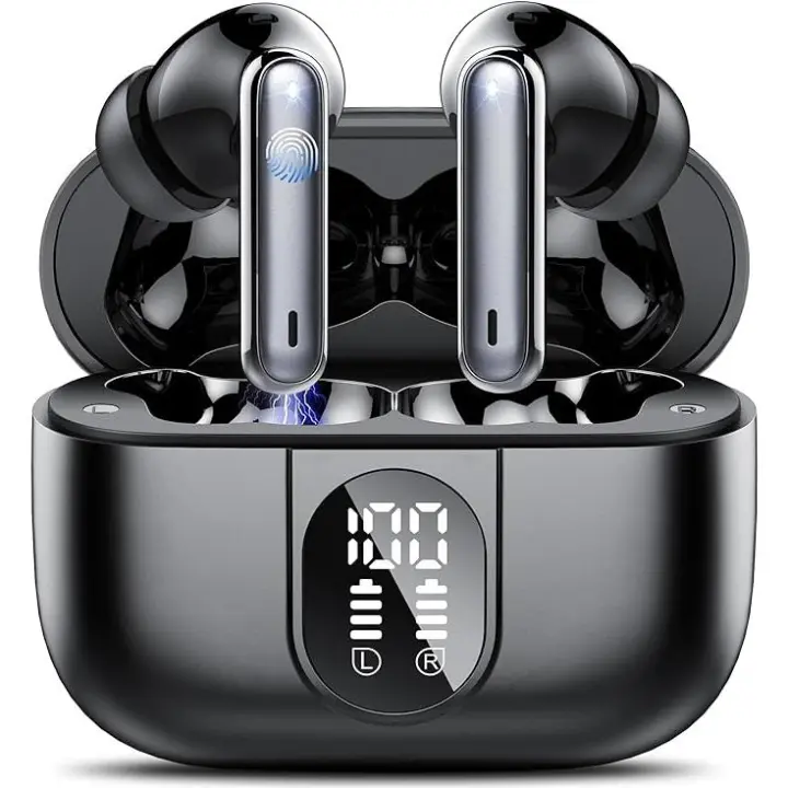 ANC + ENC-auriculares 9D HiFi Surround Bass, Cascos with Bluetooth, reducción de ruido, resistentes al agua - 1