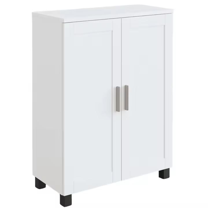 Mueble Zapatero Nápoles Moderno Bajo para todo tipo de estancias en Color Blanco Mate 61x84x34 cm - 1