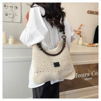 Bolso de paja, bolso tejido, bolso tote de mujer vintage imitación de caña, bolso de hombro y bandolera de diseño minoritario y moderno para mujer - details 17