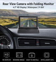 Cámara De Visión Trasera Para Coche KTYDKP Con Monitor Plegable Para Parkings Y Camión Pantalla HD De 4.3 Pulgadas Instalación Fácil Ángulo De Visión 170° - details 0
