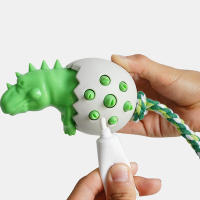 Cepillo Para Dientes De Perro Juguete Interactivo De Dinosaurio Sférico Resistente Mordedor Puzzle Para Limpieza Oral Divertido Juguetón - details 7