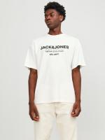 Jack & Jones hombre Camiseta de Algodón Regular Fit - Amplio Mod JJGALE Logo estampado Moda Casual Informal REF 247782 - details 3