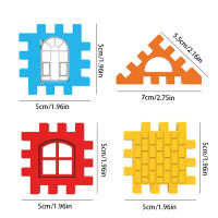 Bloques De Construcción Grandes Con Ventanas Para Niños Y Niñas En Preescolar Y Primaria Juguetes De Ensamblaje De Plástico 71 Piezas Colores Y Estilos Aleatorios - details 1