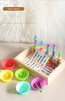 Juguetes Educativos Montessori Para Niños Prueba De Colores Con Test Tube Y Cuentas De Bricolaje Para El Desarrollo Cognitivo Y La Coordinación Ocular-Mano - details 1