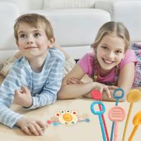 1 pieza de juguetes de tracción para bebés - Juguetes sensoriales creativos - Juguetes interactivos Juguetes de silicona de grado alimenticio seguros Forma de cangrejo para niños, niñas - details 1