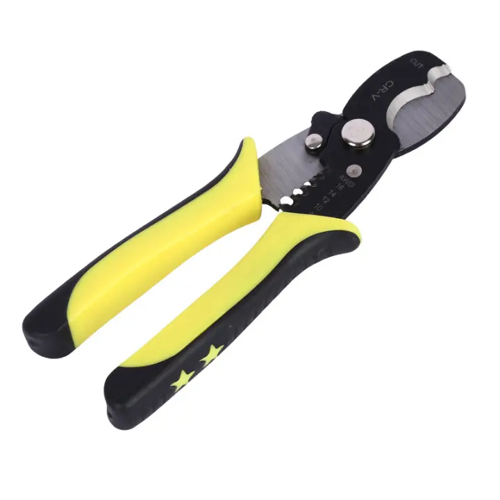 8 "Wire Stripper-Multifuncional 8-14 AWG Cable Cutter Crimping Alicates de Corte de mano (1PC) - 1