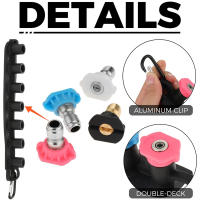 Juego De Tornillos Para Lavadora De Presión Con Soporte De Boquilla 5 O 7 Grados Kit De Lavado a Frotar 4000 PSI Conexión Rápida 1/4 Pulgada - details 6