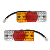 Luz Trasera LED Impermeable Para Motocicleta 12V Con Señal De Freno Y Volteo En 3 Colores Luz De Cola De Automóvil - details 0