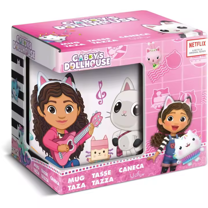 Gabbys Dollhouse, Taza Gabbys DollHouse de Cerámica, Mug Gabbys DollHouse En caja de Regalo, 325 ml. Kiglam - 1
