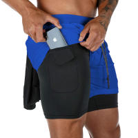 Shorts De Compresión Para Hombre 2-en-1 Shorts De Playa Con Capa Doble Fitness Y Correr Secado Rápido Pantalones Deportivos Estampados Verano - details 10
