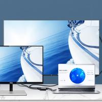 FGNS Adaptador VGA a HDMI, Adaptador VGA Macho a 1080P HDMI hembra + VGA hembra Converter con Audio estéreo de 3,5 mm, Dongle para TV, computadora, computadora portátil, Monitor, proyector - details 1