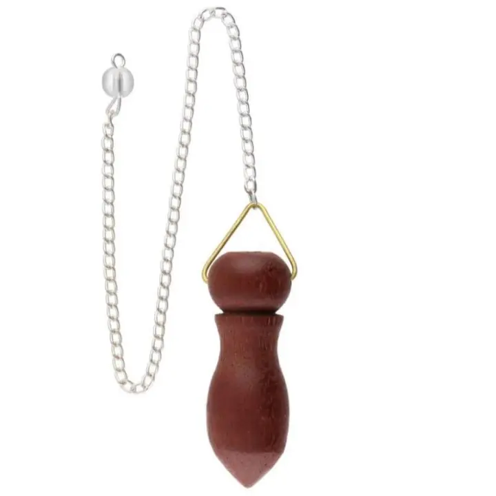 Valmoni Sport Péndulo Egipcio de Madera Radiestesia con Esfera Tallado a Mano Armonizador de Energía Chakras - 1