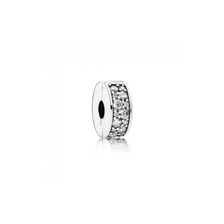 Clip de plata Pandora con circonitas transparentes 791817CZ PANDORA Raíz Joyas de Plata Joyas Pandora MUJER inicio Clips Pandora Mujer Pandora original - 1