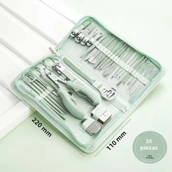 Nuevo Set De Tijeras Para Uñas De Acero Inoxidable Profesional Con Bolsa De Cierre Dental Manicura Y Pedicura Regalo De Navidad - 1