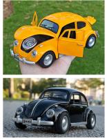 Coche De Escala 1:18 Beetle 1955 Juguetes De Aleación De Metal Con Luz Y Música Ruedas De Goma Vehículos Retro Para Colección Y Regalos Para Niños - details 8