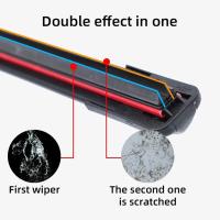Limpiafocos Universales U-Tipo De Goma Suave Para Coche Limpieza HD Bajo Ruido Tamaños Variados 14" a 24" - details 2